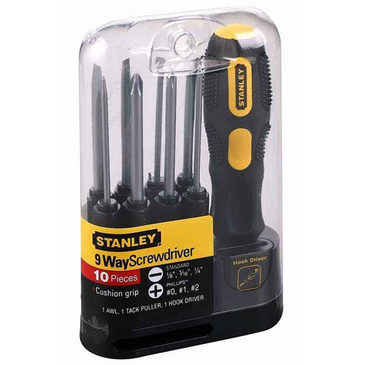 Stanley 9 Way Screwdriver Set