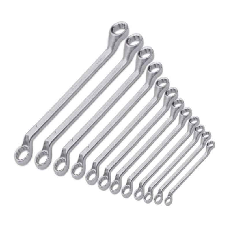 Real Stf 12 Pcs Heavy Duty Ring Spanner with Hanging Tray Set