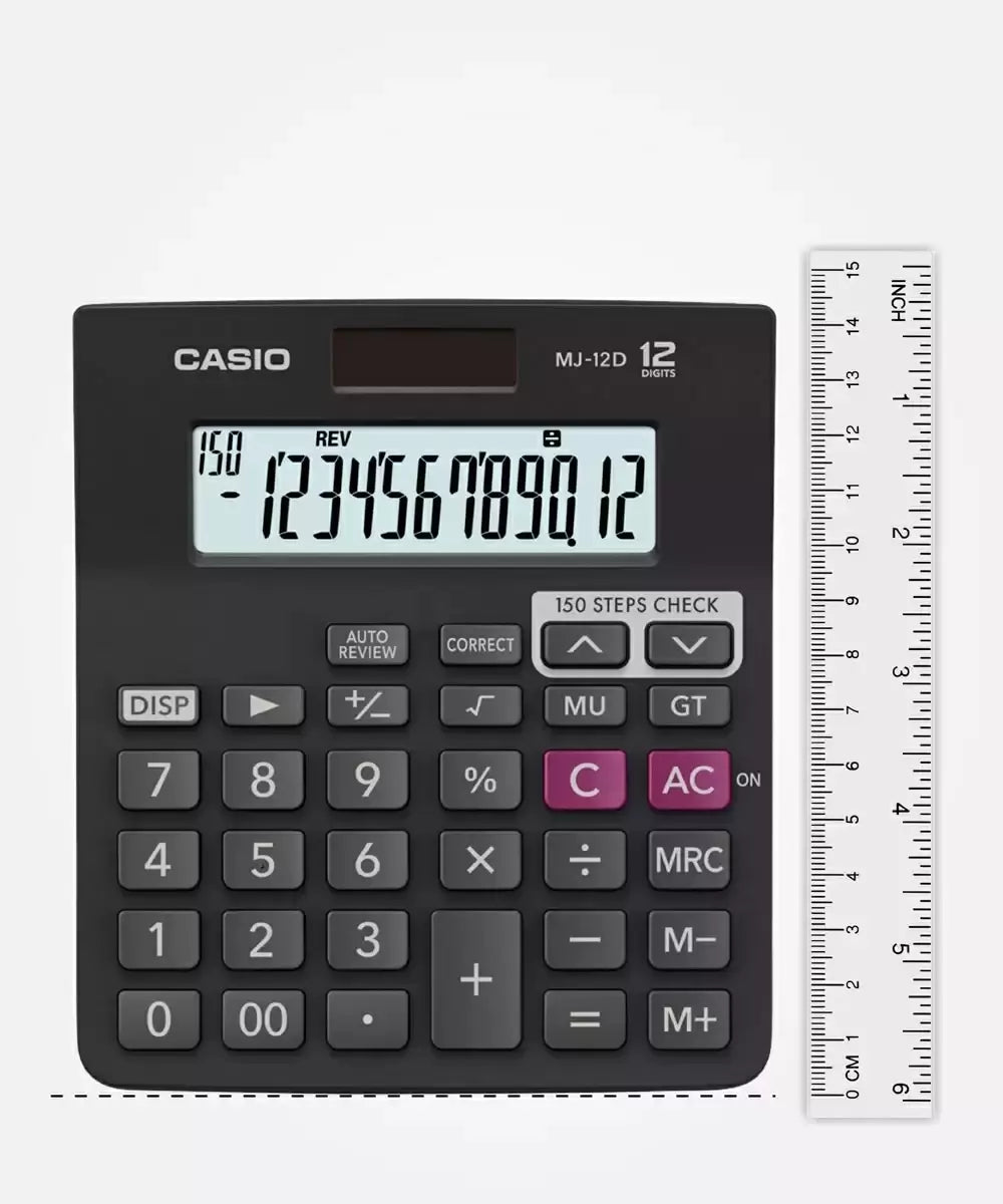 Casio MJ-12D 150 Steps Check and Correct Desktop Calculator