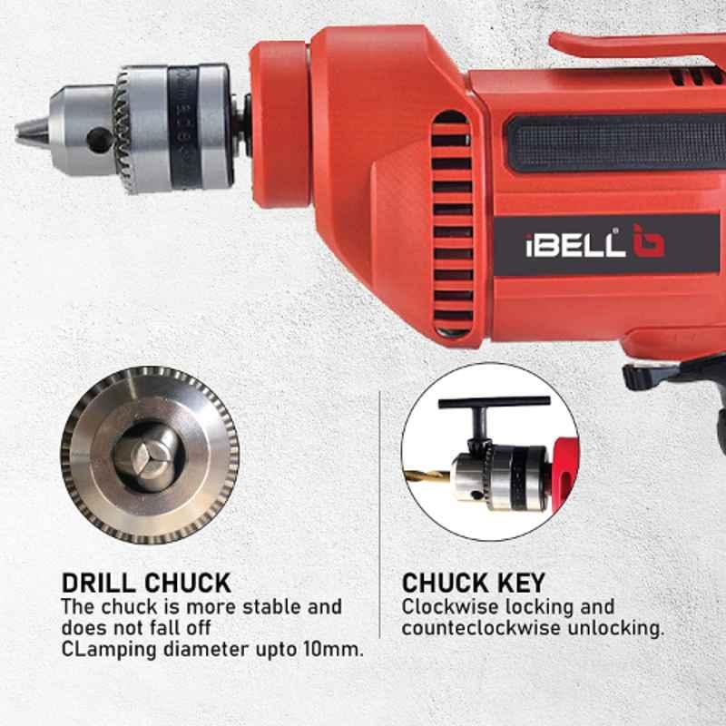 iBELL 10mm 500W Red Electric Drill