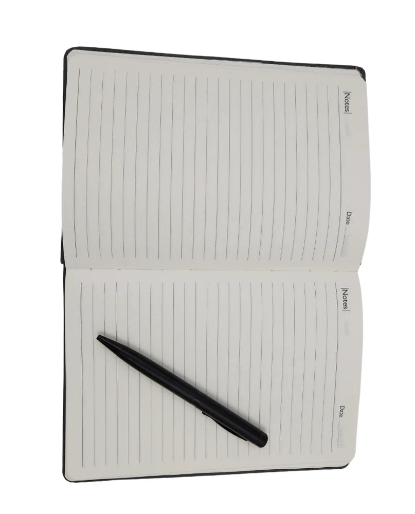 Hard Bound Single Line Gray Ruled Notebook Diary