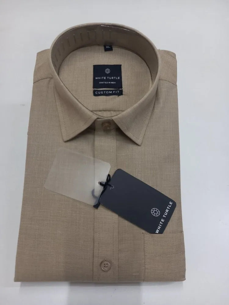 Plain Cotton Formal Men Shirts