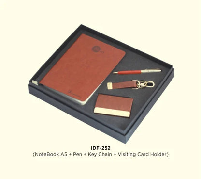 Metal and Leather Promotional Corporate Gift Set