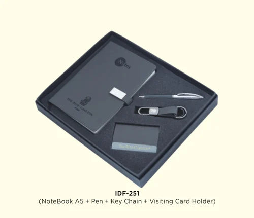 Metal and Leather Promotional Corporate Gift Set