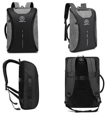 Polyester 15.6 Inch Laptop Anti Theft Backpack